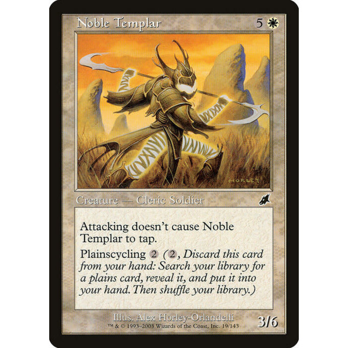 Magic: The Gathering Noble Templar (019) Lightly Played