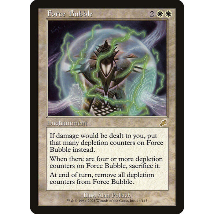 Magic: The Gathering Force Bubble (014) Heavily Played