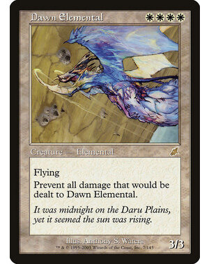 Magic: The Gathering Dawn Elemental (007) Moderately Played