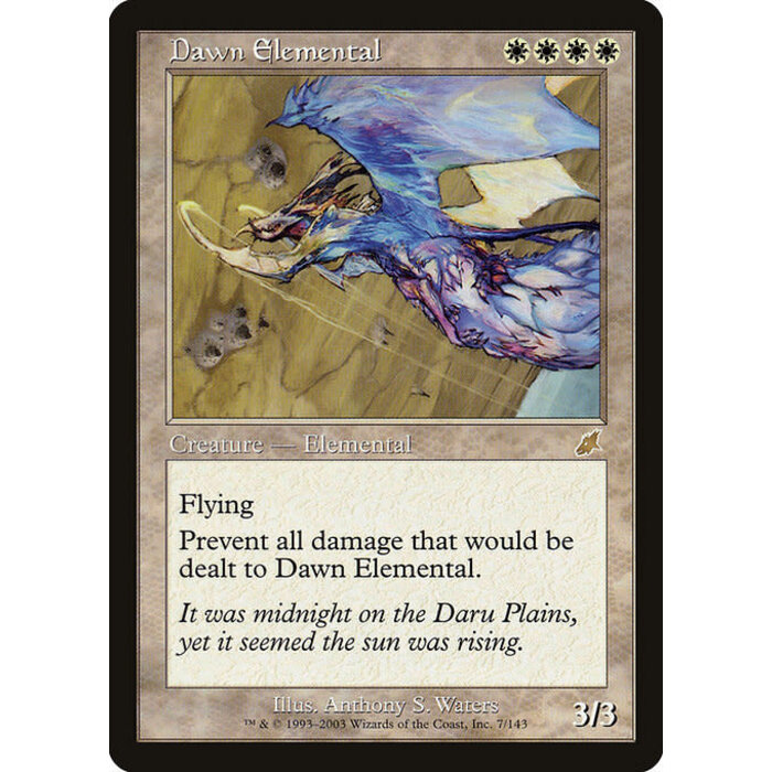 Magic: The Gathering Dawn Elemental (007) Moderately Played