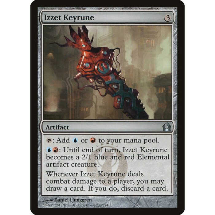 Magic: The Gathering Izzet Keyrune (230) Moderately Played