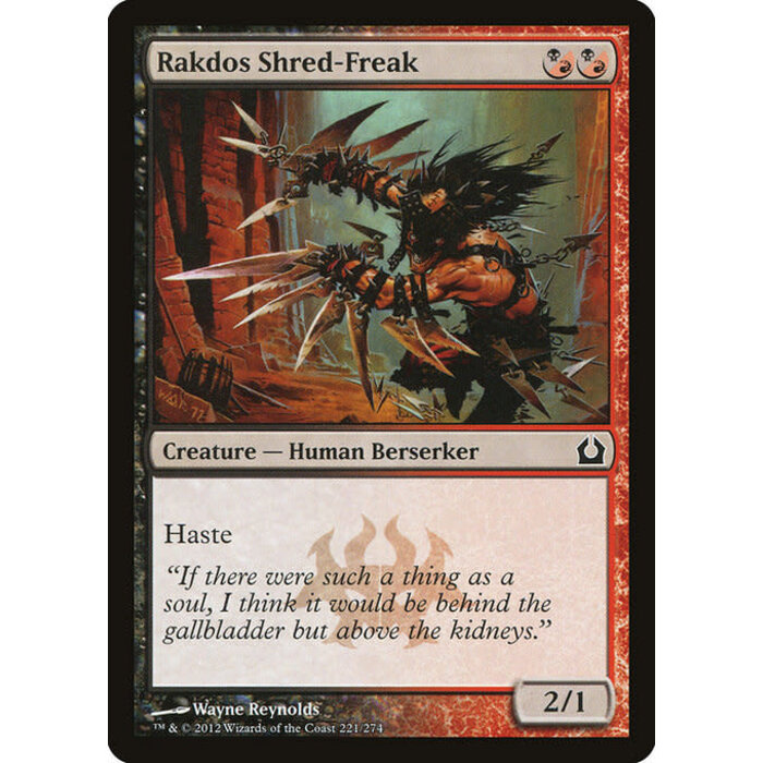 Magic: The Gathering Rakdos Shred-Freak (221) Lightly Played
