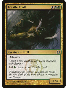 Magic: The Gathering Trestle Troll (205) Moderately Played Foil