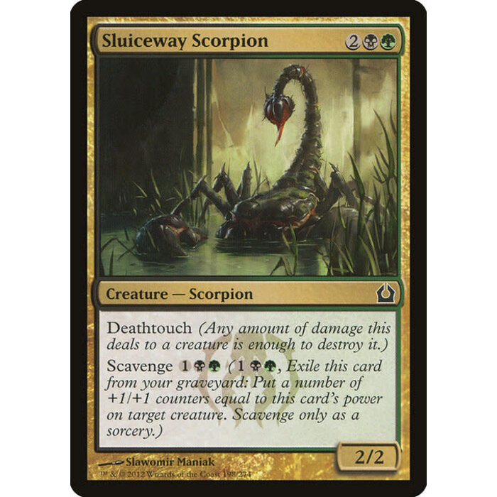 Magic: The Gathering Sluiceway Scorpion (198) Lightly Played