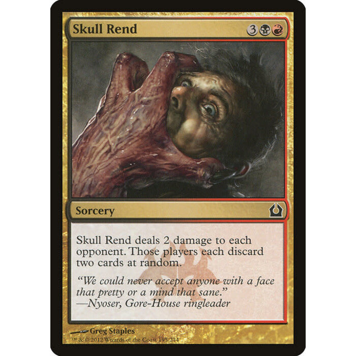 Magic: The Gathering Skull Rend (195) Moderately Played Foil