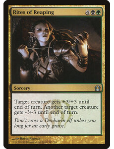Magic: The Gathering Rites of Reaping (191) Moderately Played Foil