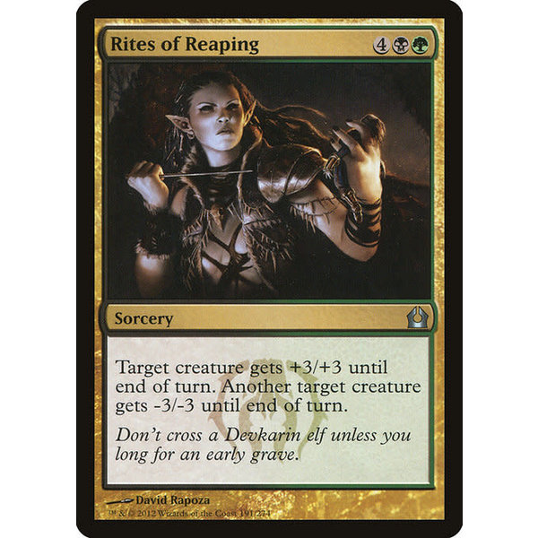 Magic: The Gathering Rites of Reaping (191) Moderately Played Foil