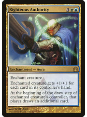 Magic: The Gathering Righteous Authority (189) Moderately Played Foil