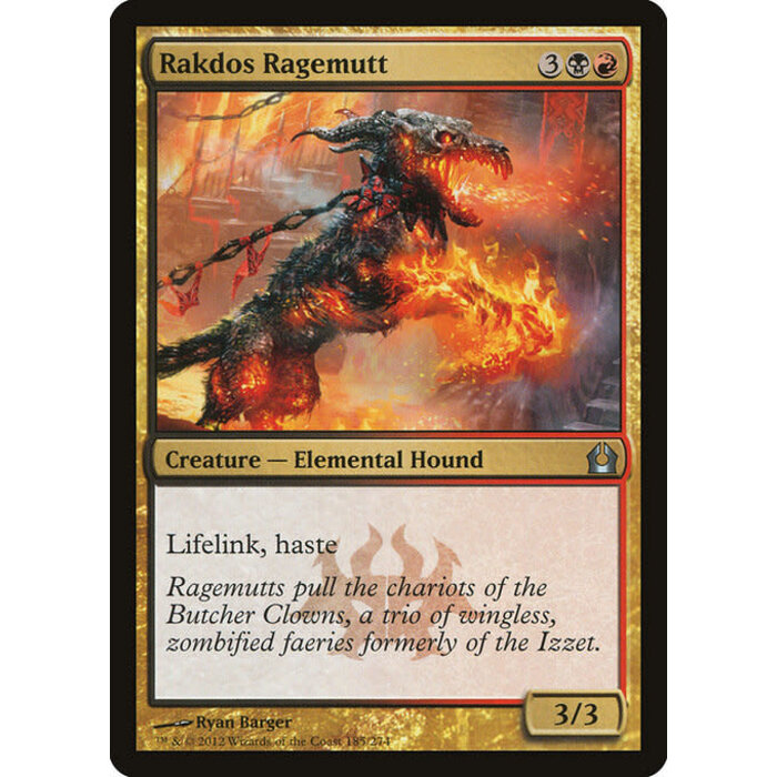 Magic: The Gathering Rakdos Ragemutt (185) Moderately Played