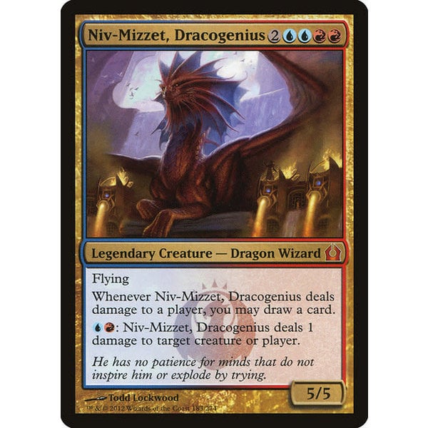 Magic: The Gathering Niv-Mizzet, Dracogenius (183) Moderately Played