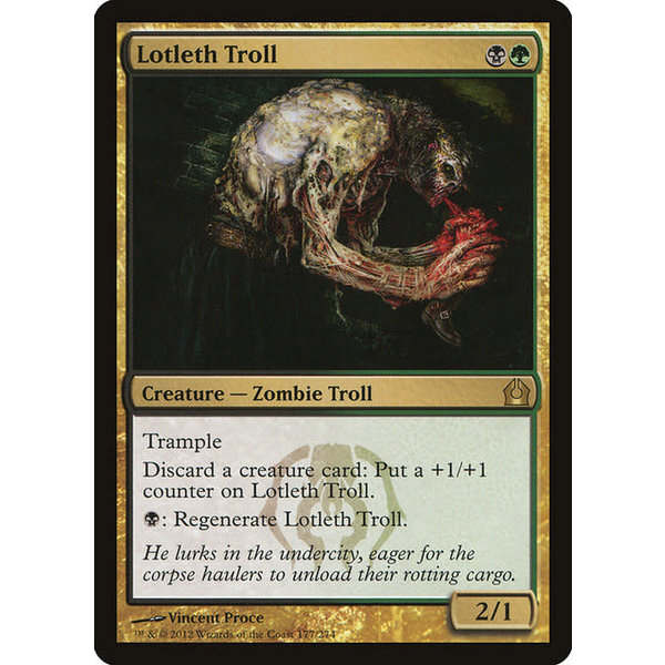 Magic: The Gathering Lotleth Troll (177) Moderately Played
