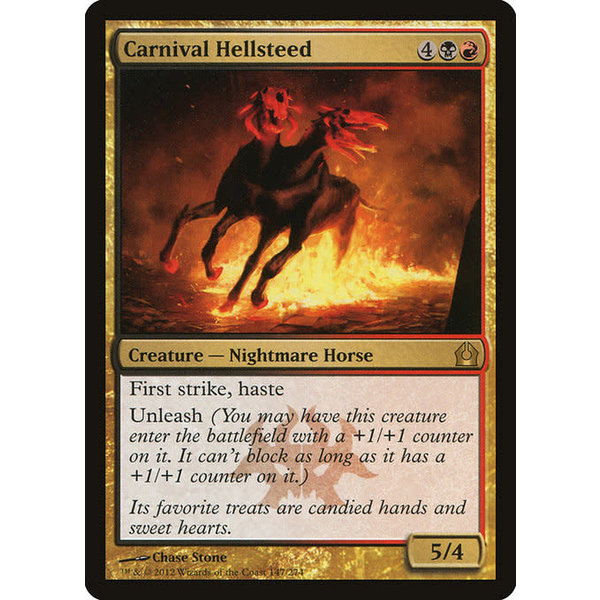 Magic: The Gathering Carnival Hellsteed (147) Damaged Foil