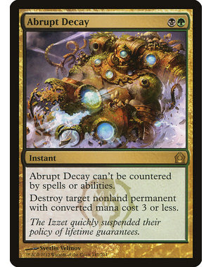 Magic: The Gathering Abrupt Decay (141) Damaged