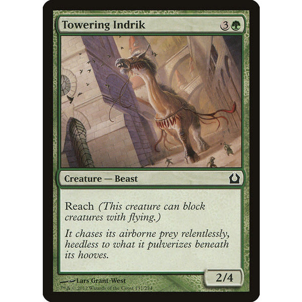 Magic: The Gathering Towering Indrik (137) Moderately Played