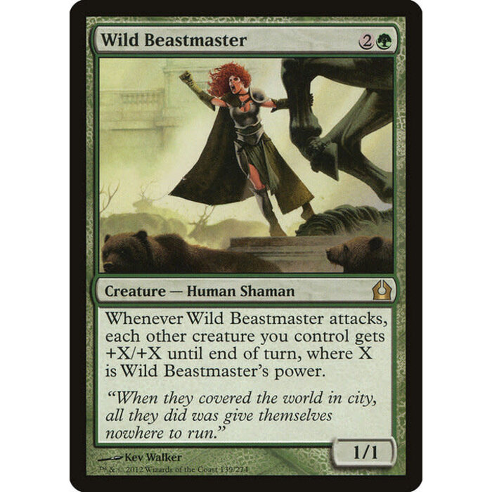 Magic: The Gathering Wild Beastmaster (139) Moderately Played Foil