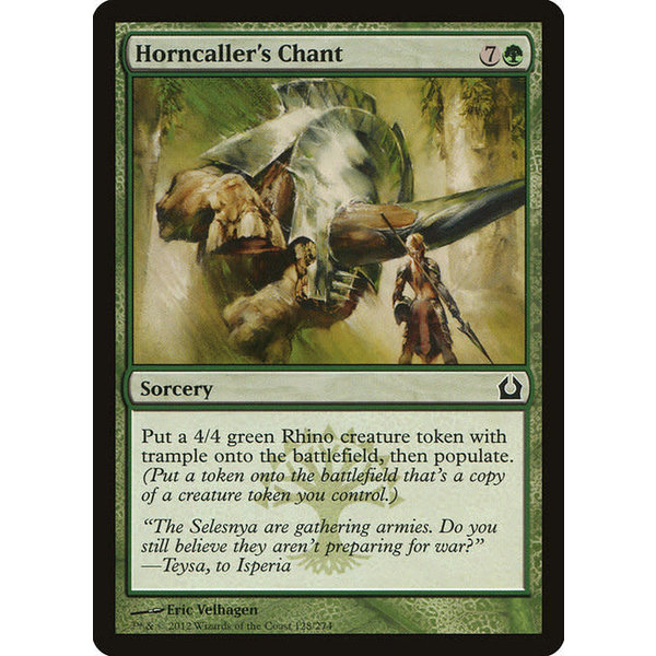 Magic: The Gathering Horncaller's Chant (128) Moderately Played