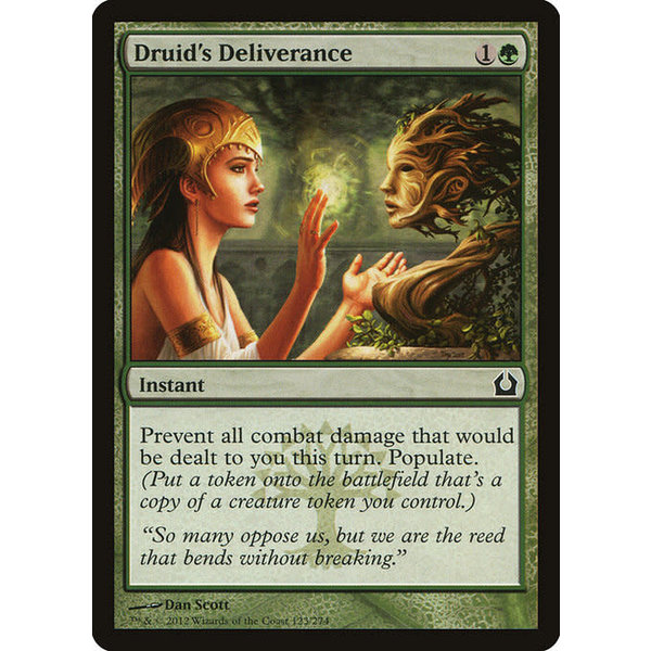Magic: The Gathering Druid's Deliverance (123) Moderately Played