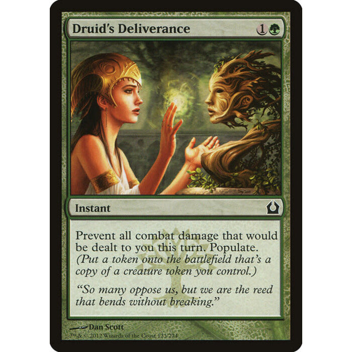 Magic: The Gathering Druid's Deliverance (123) Moderately Played