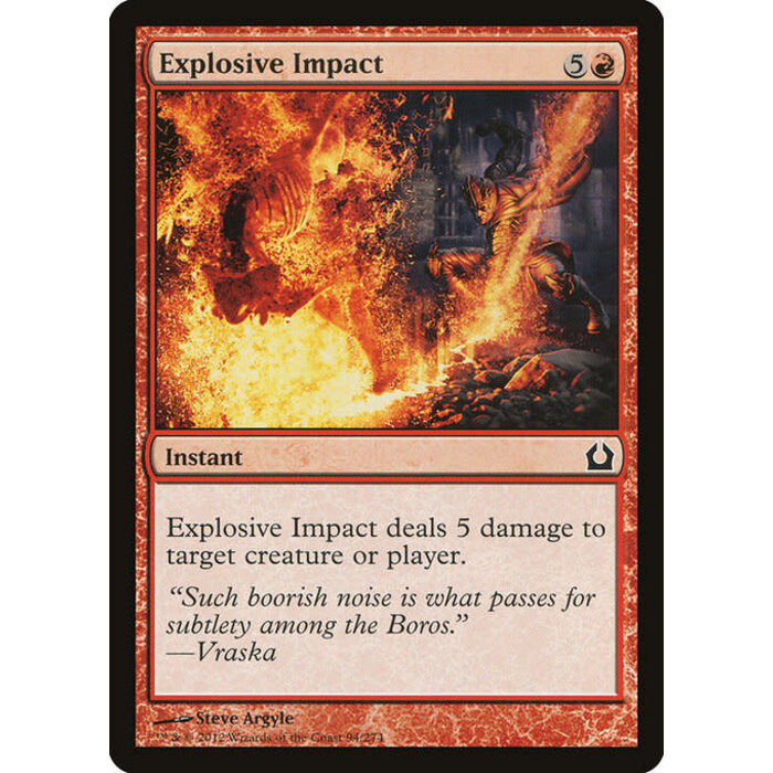 Magic: The Gathering Explosive Impact (094) Moderately Played