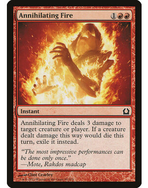 Magic: The Gathering Annihilating Fire (085) Moderately Played Foil