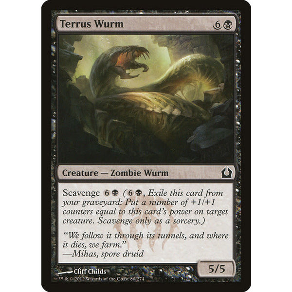 Magic: The Gathering Terrus Wurm (080) Lightly Played