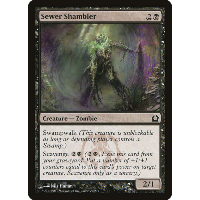 Magic: The Gathering Sewer Shambler (075) Moderately Played
