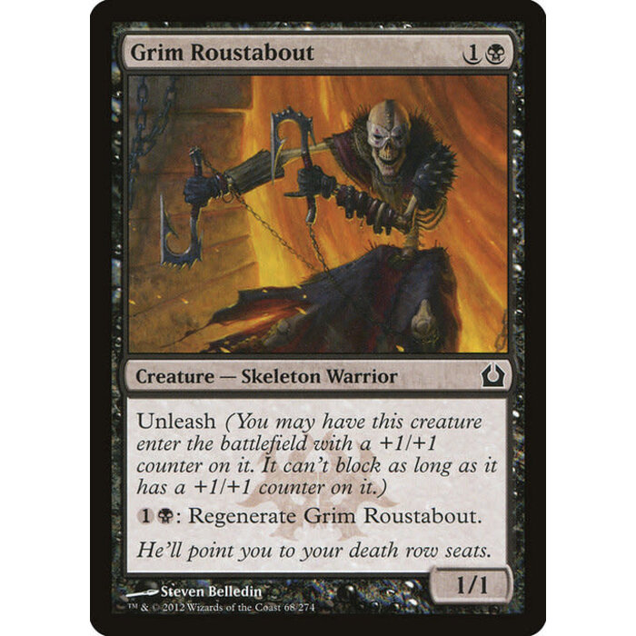 Magic: The Gathering Grim Roustabout (068) Moderately Played