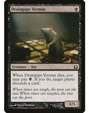 Magic: The Gathering Drainpipe Vermin (066) Lightly Played