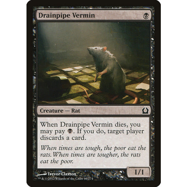 Magic: The Gathering Drainpipe Vermin (066) Lightly Played