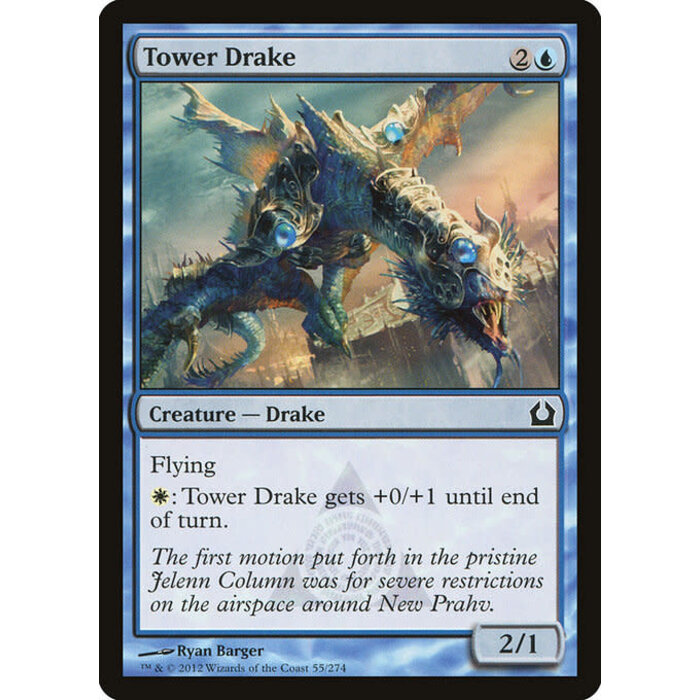 Magic: The Gathering Tower Drake (055) Moderately Played