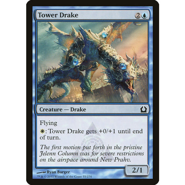 Magic: The Gathering Tower Drake (055) Moderately Played Foil