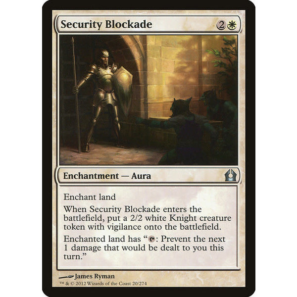 Magic: The Gathering Security Blockade (020) Moderately Played Foil