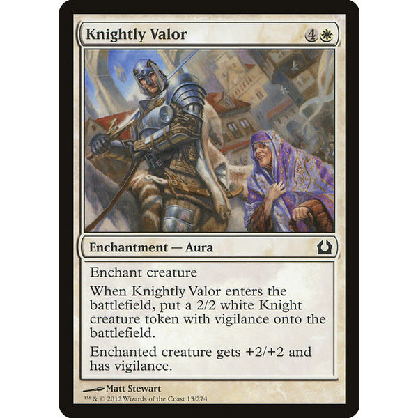 Magic: The Gathering Knightly Valor (013) Lightly Played