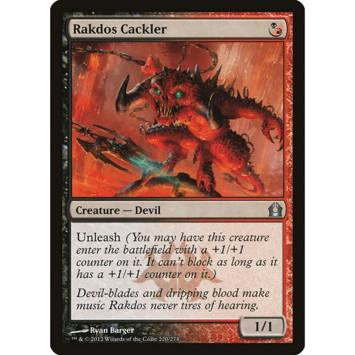 Magic: The Gathering Rakdos Cackler (220) Moderately Played Foil