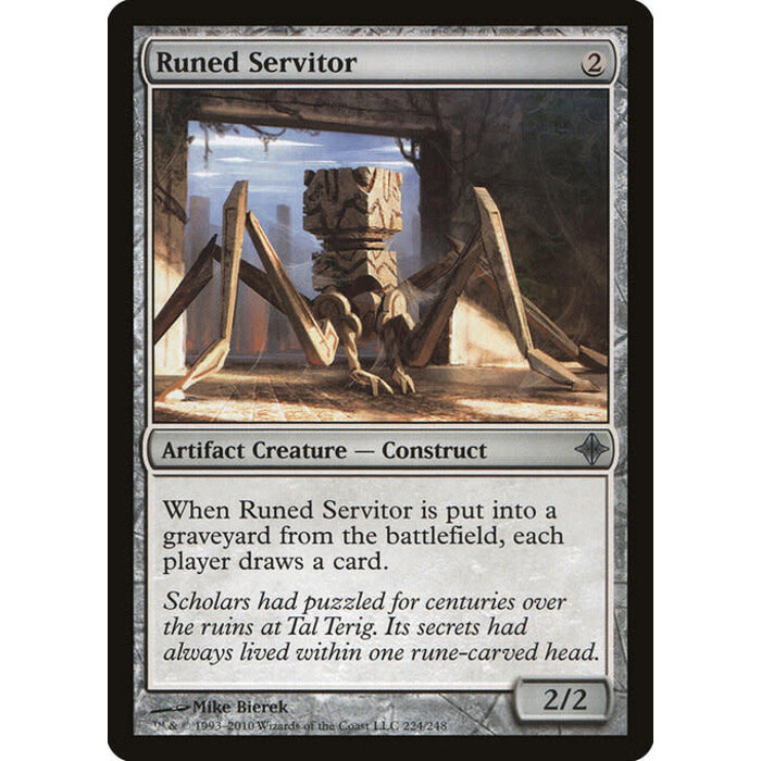Magic: The Gathering Runed Servitor (224) Lightly Played Foil