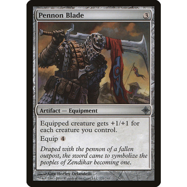 Magic: The Gathering Pennon Blade (221) Moderately Played