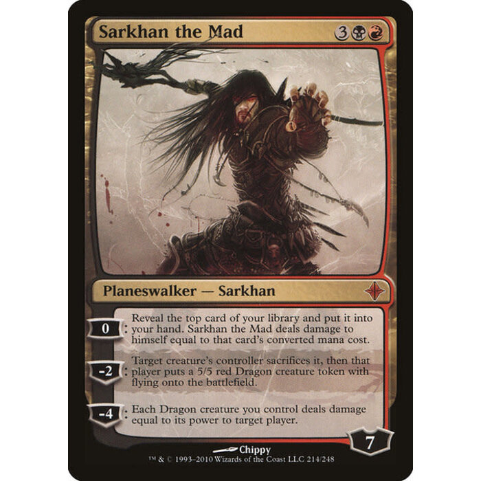 Magic: The Gathering Sarkhan the Mad (214) Lightly Played