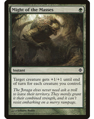 Magic: The Gathering Might of the Masses (196) Moderately Played