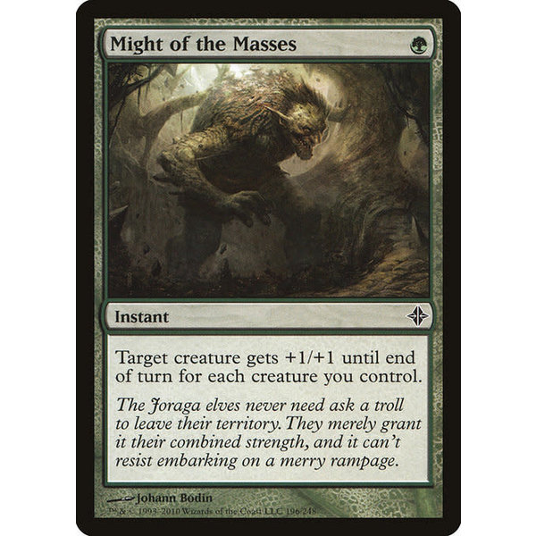 Magic: The Gathering Might of the Masses (196) Moderately Played