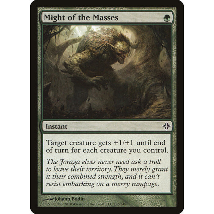 Magic: The Gathering Might of the Masses (196) Moderately Played