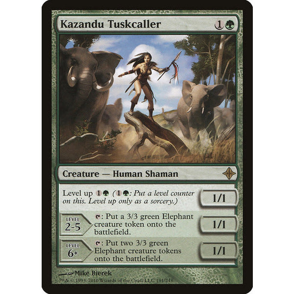 Magic: The Gathering Kazandu Tuskcaller (191) Moderately Played