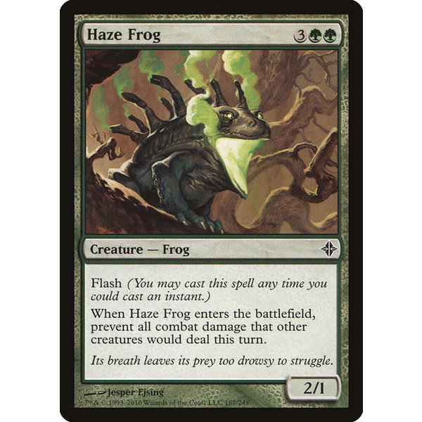 Magic: The Gathering Haze Frog (187) Moderately Played