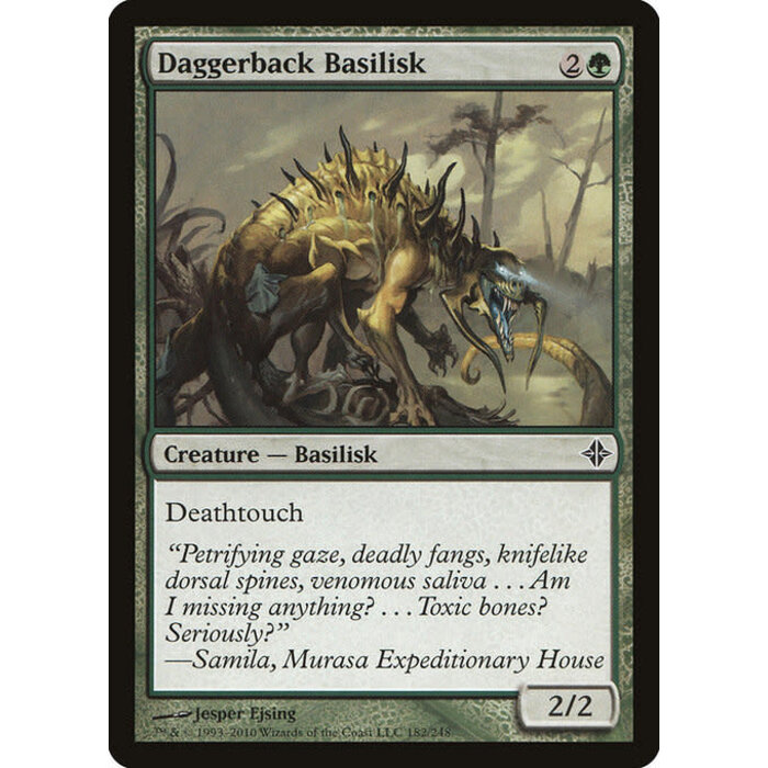 Magic: The Gathering Daggerback Basilisk (182) Lightly Played Foil
