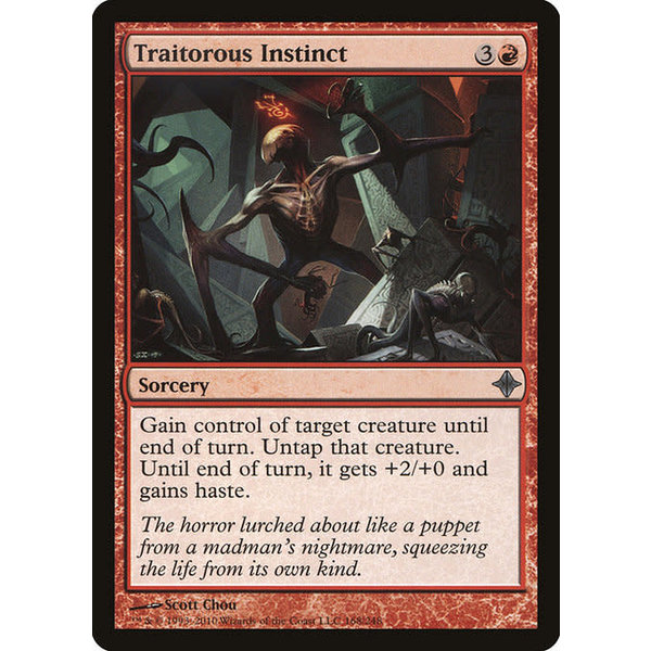 Magic: The Gathering Traitorous Instinct (168) Moderately Played