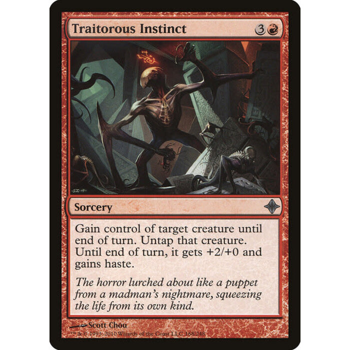Magic: The Gathering Traitorous Instinct (168) Moderately Played