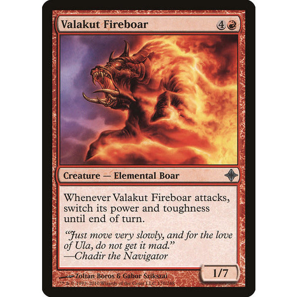 Magic: The Gathering Valakut Fireboar (170) Moderately Played Foil