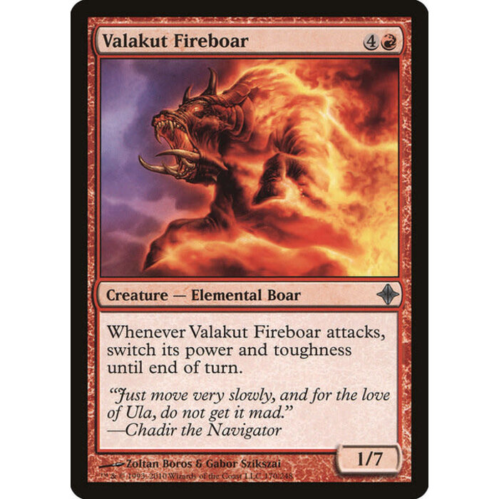 Magic: The Gathering Valakut Fireboar (170) Moderately Played Foil