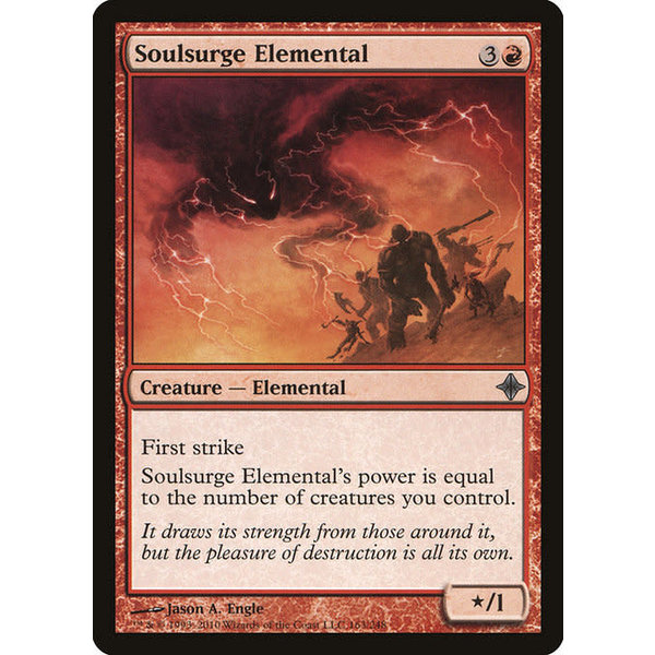 Magic: The Gathering Soulsurge Elemental (163) Moderately Played