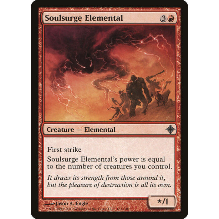 Magic: The Gathering Soulsurge Elemental (163) Moderately Played