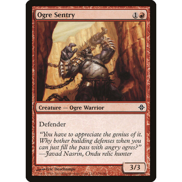 Magic: The Gathering Ogre Sentry (159) Moderately Played